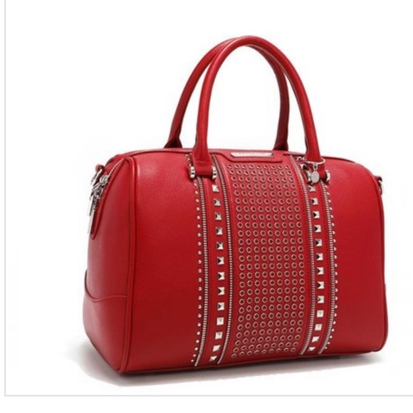 Nicole Lee Studded Boston Bag - Picture 2 of 6
